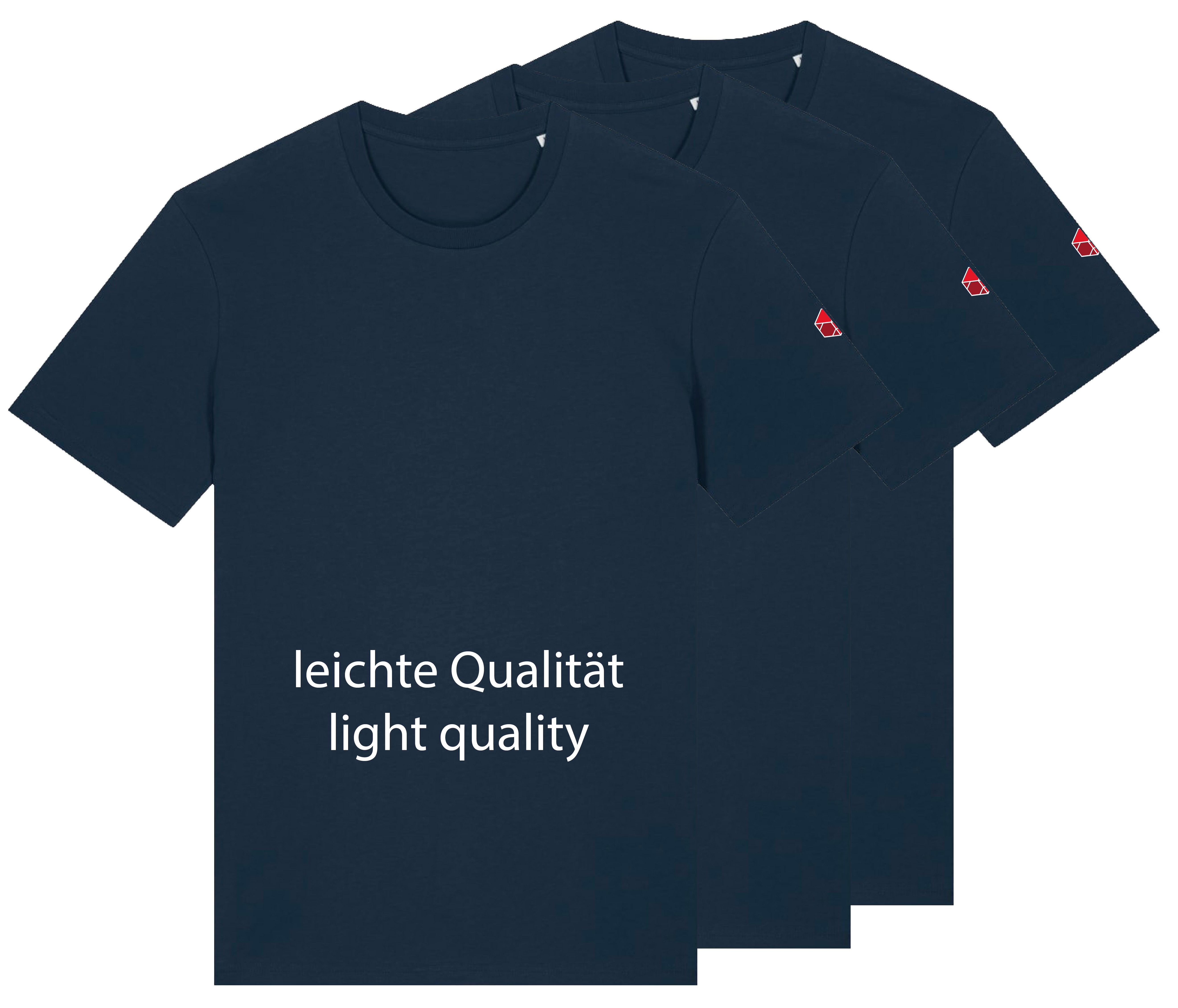 3er Set -T-Shirt, kurzarm, Teens/Erwachsene